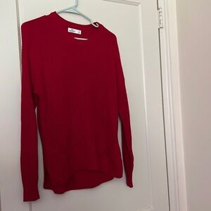 hollister red sweater size: S